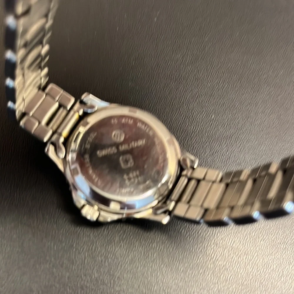 Swiss Military Watch Stainless Steel Water Resistant Silver & Gold